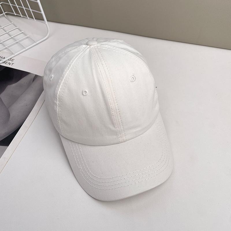 Embroidered Letters Show The Face Small Peaked Cap Children'S Season Sun Protection Warm Versatile Big Head Circumference Baseball Cap