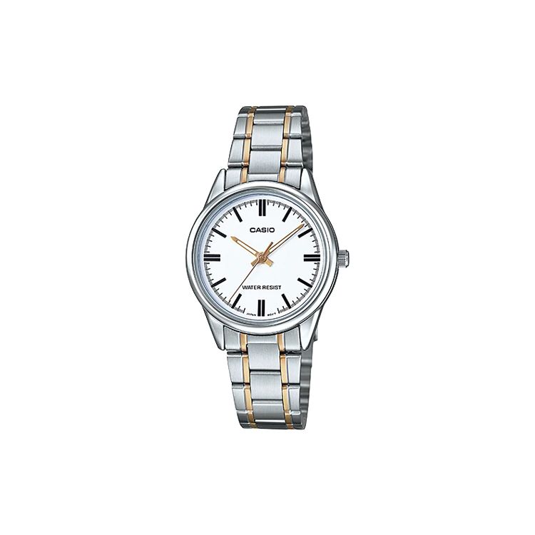 Casio Standard Enticer Classic Analog Business Quartz Watch Women watches White LTP-V005SG-7A White Dial