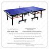 Jike Foldable Table Tennis Table with Wheels