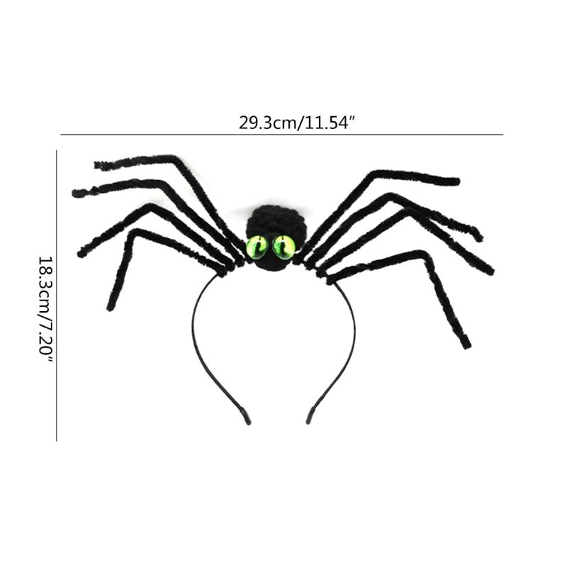Spider Headband Halloween Goth Headband Halloween Tiara Hair Hoop Photo Shoot Hairbands Women Gothic Hair Accessories