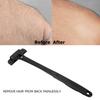Back Blade Extra Long Handle Manual Lightweight Foldable Professional Back Shaver for Men Black (Without Blade)