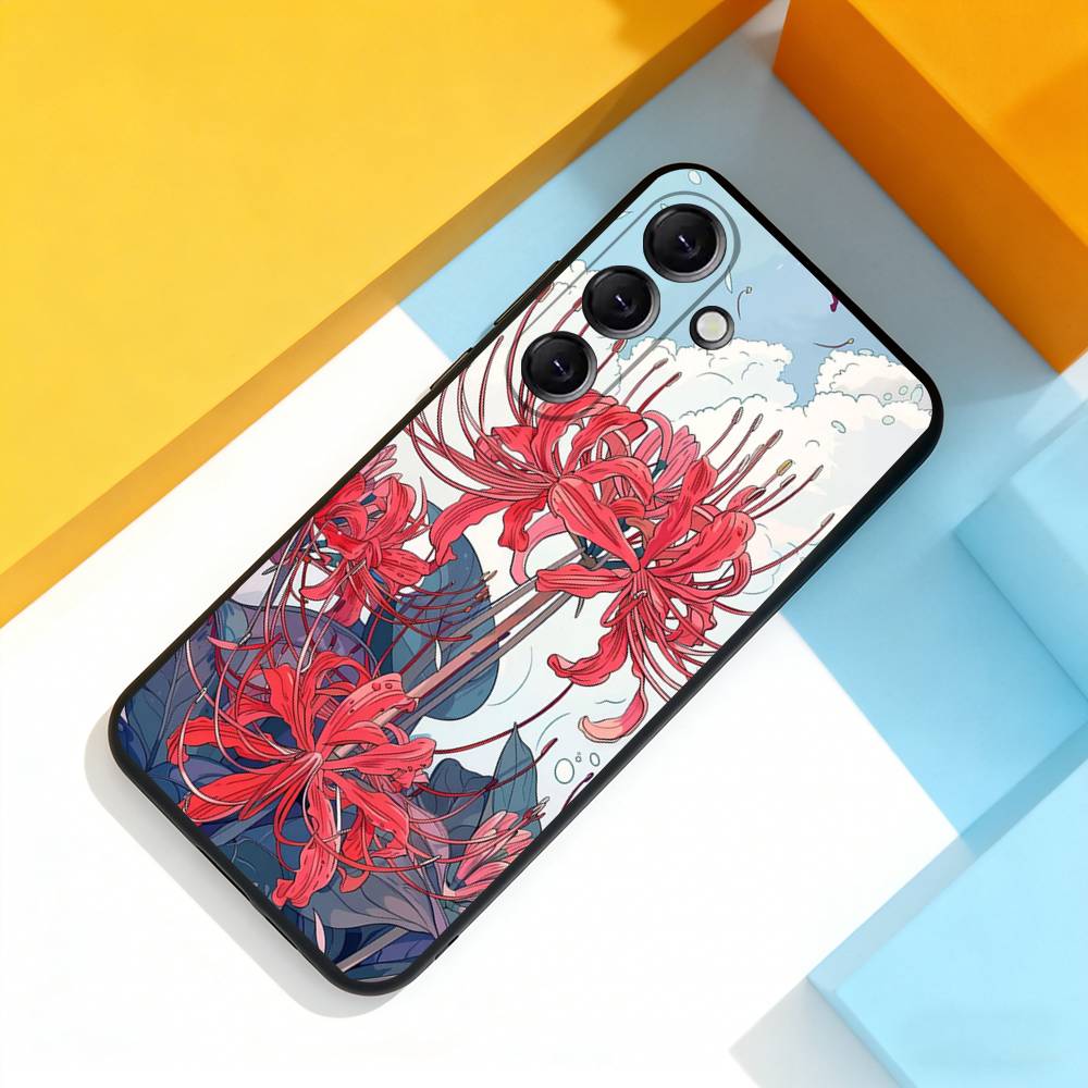 Ghoul Red Spider L-Lily Tokyo Phone Case For Samsung Galaxy A 22,71,53,52,51,72,73,5G,Note,J7,8,9 Soft Black Cover