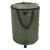 24 Gallons Garden Trash Can with Zippered Lid Oxford Cloth Large Capacity Foldable Portable Outdoor Garbage Container for Picnic