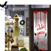 PE Blood Fingerprints Door Stickers Decorative Halloween Decorative Door Sticker  Bathroom Rooms