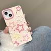 Ins 3d Colorful Stars Pink Girly Case For Iphone 14 Pro Max 13 12 11 Xr X Xs Max Protective Cases Soft Skin Phone Cover