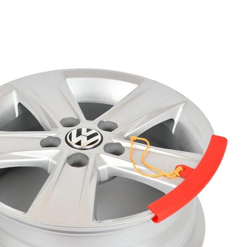 Car Motorcycle Wheel Guard Rim Protectors Red Bicycle Car Wheel Rim Protector Tyre Changer Guard Tire Change Protection Tool