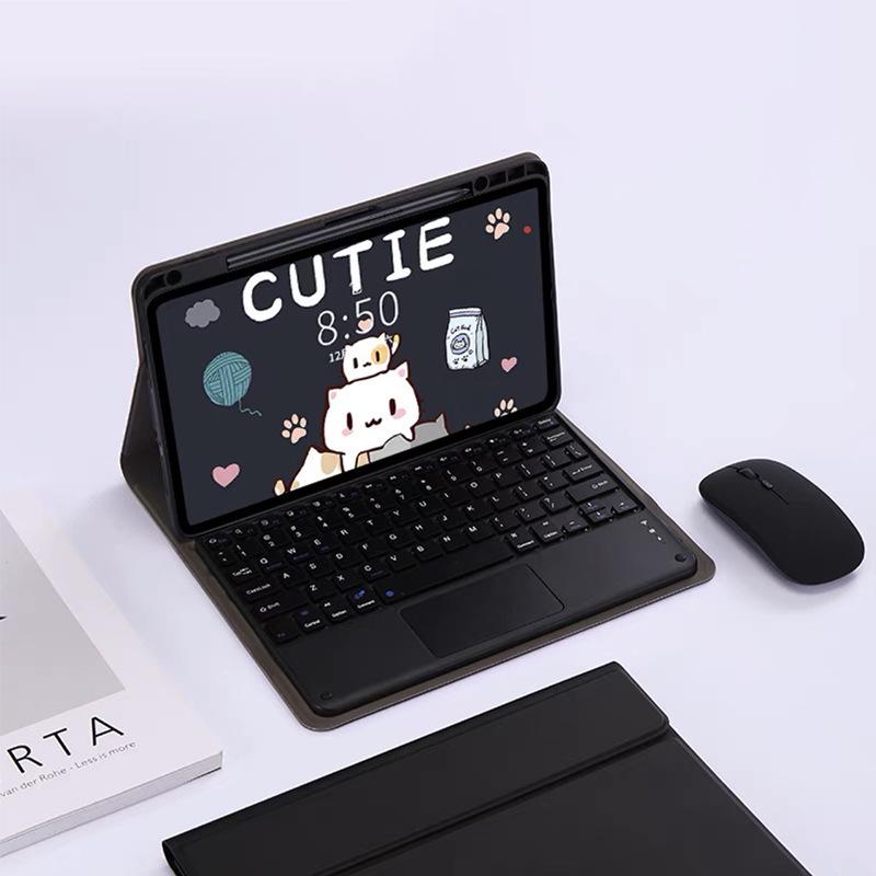 Huawei MatePad SE 11.5S Case: Detachable Backlit Touch Keyboard with Pen Slot
