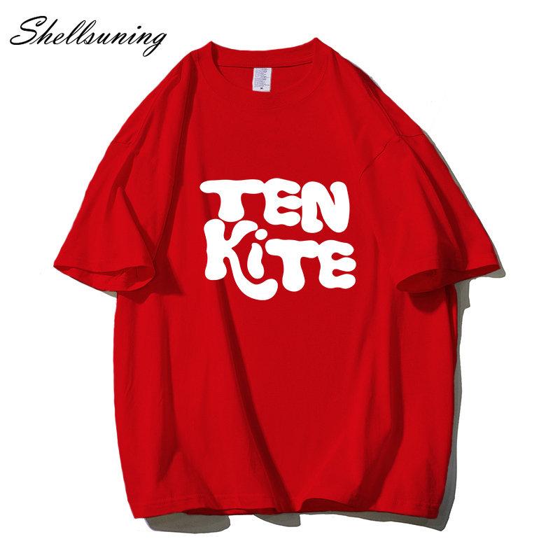 Shellsuning модные футболки с рисунком из 100% хлопка женские летние футболки с короткими — фото 3