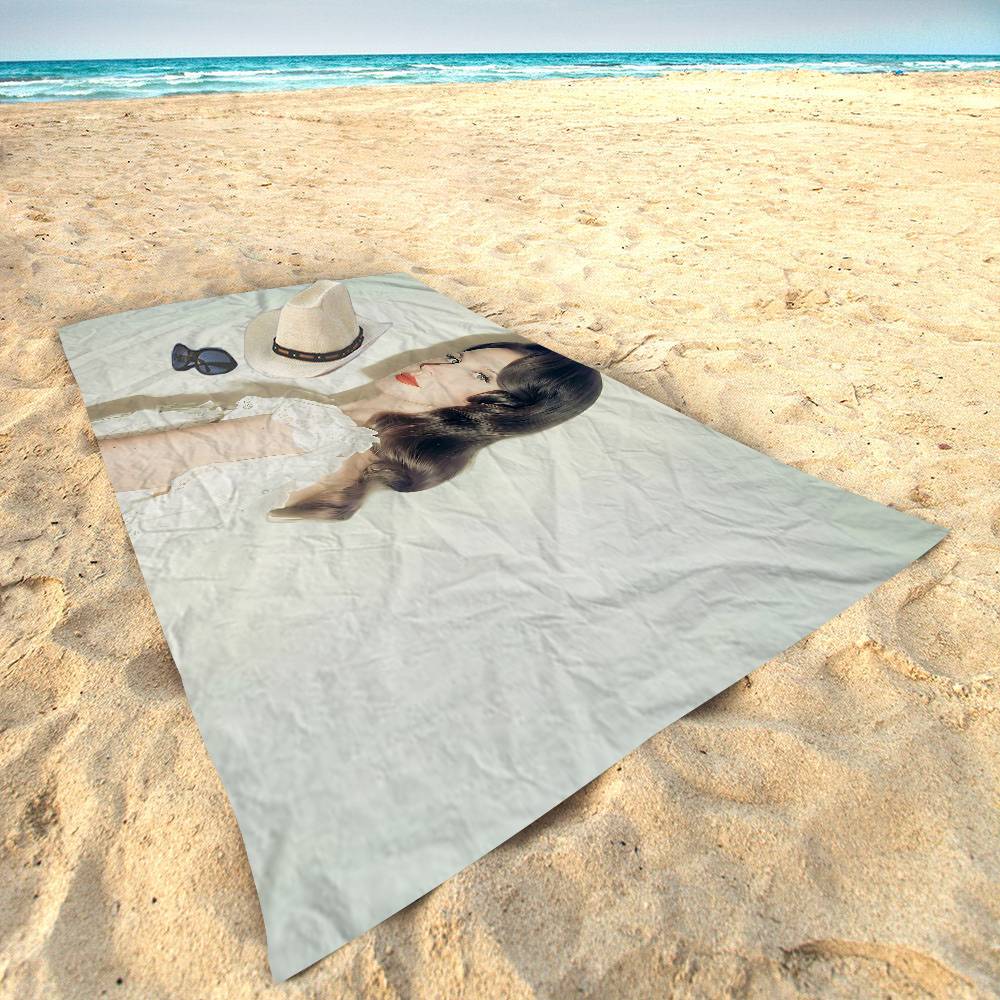 Sängerin Lana Del Rey Bluebird Mikrofaser Strandtuch Saugfähig Schnelltrocknend Weich Yoga Schwimmen Resort Bergsteigen Handtuch