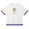 MQD Boy's Color-Block Cuff Cotton T-Shirt