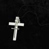 Unisex Crosses Charm Pendant Necklace with Sturdy Glass Special Gifts Accessory for Religious Occasions Daily Use