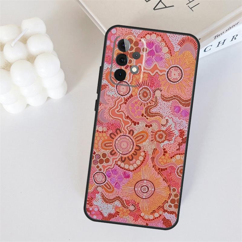 Aboriginal Kunstdruck Für Samsung Galaxy A22 A32 A52 A54 A14 A16 A26 A36 A56 A55 A35 A05 A06 A15 A53 A33 A13 Hülle