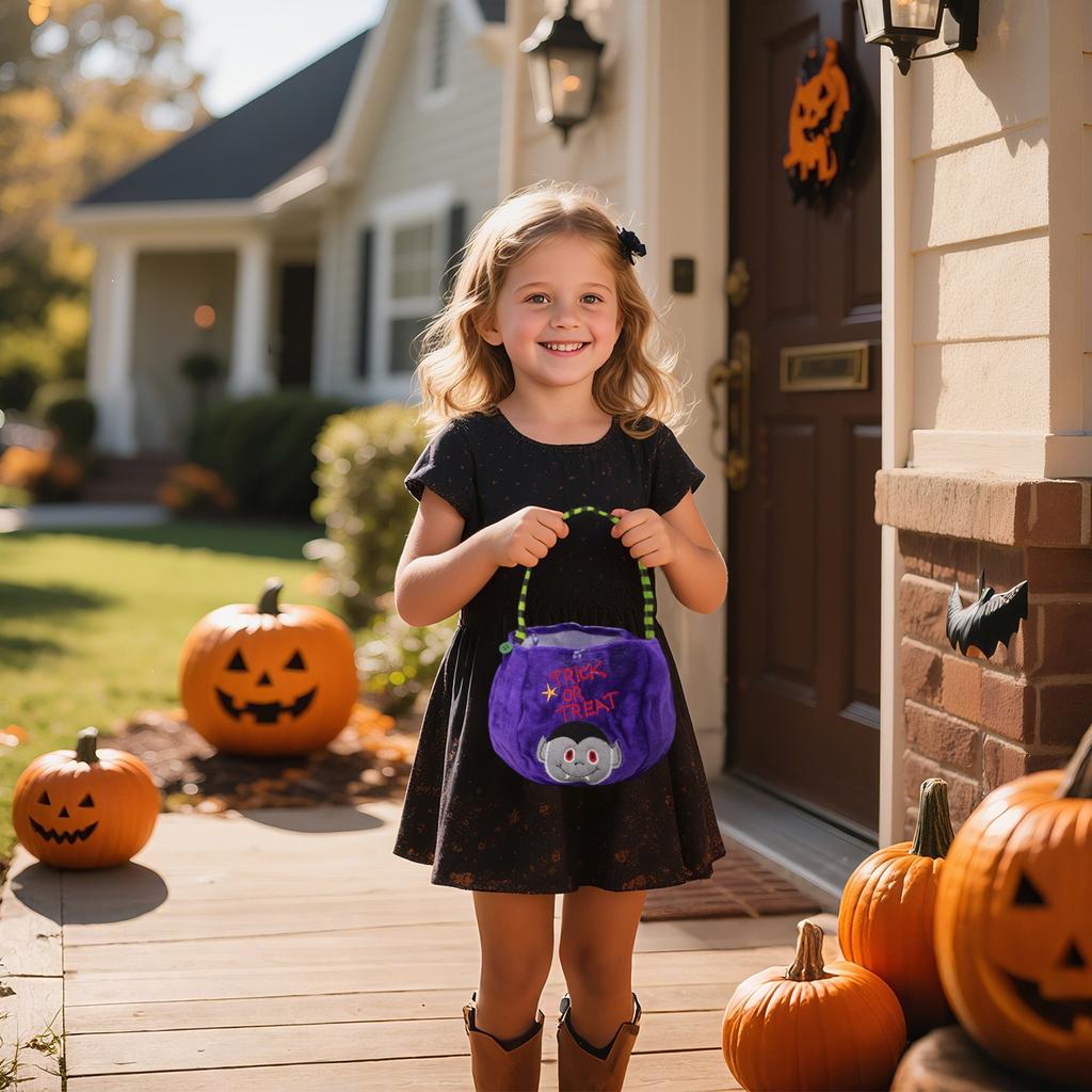 Halloween Trick Or Treats Bags For Kids Halloween Candy Bags Halloween Custom Candy Basket