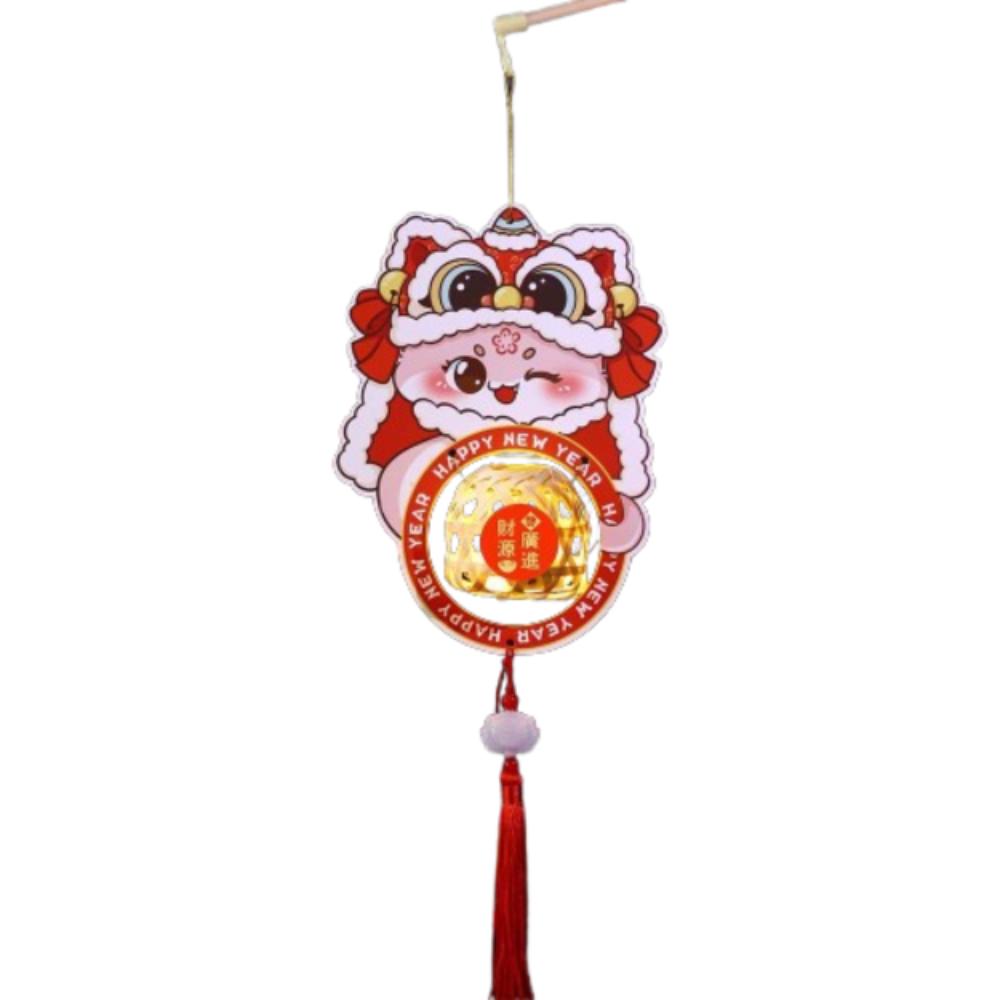 Chinese Style New Year Portable Lantern Traditional Spring Festival Supplies  Good Luck Decoration