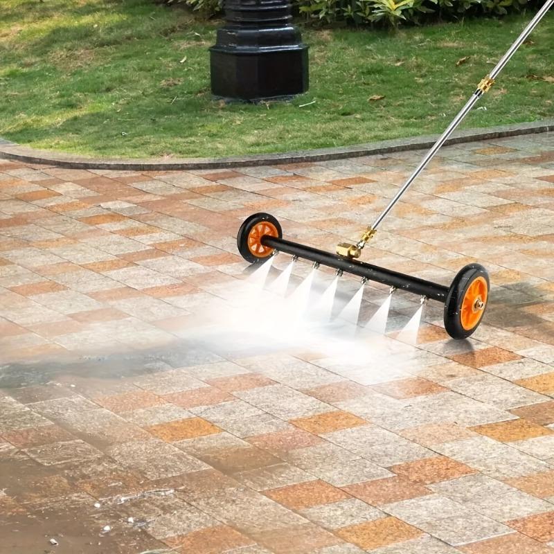 Car Water Broom for Pressure Washer Car Undercarriage Cleaner Four Nozzle Dual Purpose Stainless Steel High Pressure Cleaner