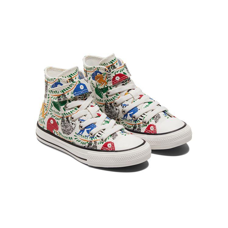 Converse All Star 1V Comfortable High-Top Canvas Shoes Kids Sneakers Multicolor A02602C