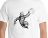 Basketball Monster Tshirt, Bigfoot Yeti Sasquatch Short Sleeve T-Shirt
