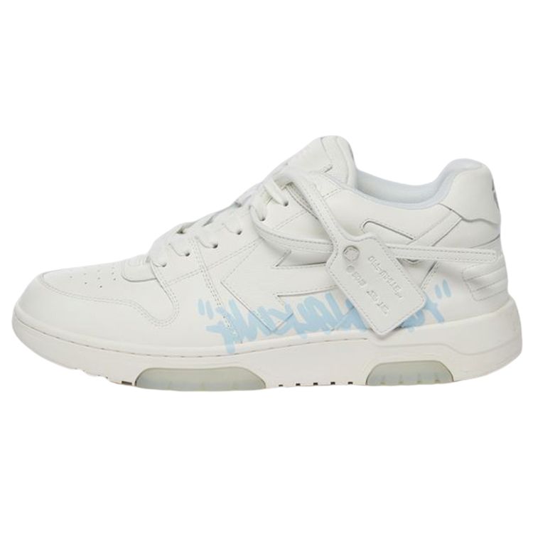 Off-White Вне офиса для прогулок - Белые Светло-голубые Мужские Кроссовки OMIA189F21LEA003-0140