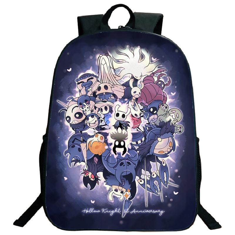 Hollow Knight Backpacks Hot Game Lightweight Laptop Teens School Bags Women Girls Capacity Cartoon Travel Mochilas
