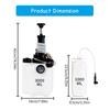 Brake Bleeding Tool 3L Capacity with 4 Universal Connector Ergonomic Design Fluid Evacuators for DIY Auto Maintenance