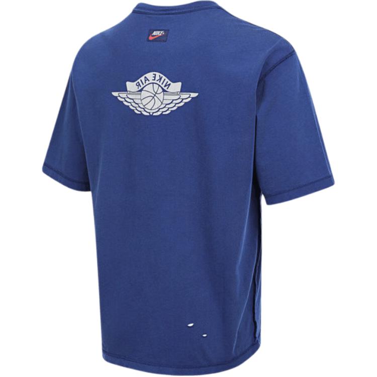Jordan Air SS25 Rare WSH SS Crew Fashion Comfortable Versatile Soft Short Sleeve T-Shirt Men T-Shirts Blue IB3131485