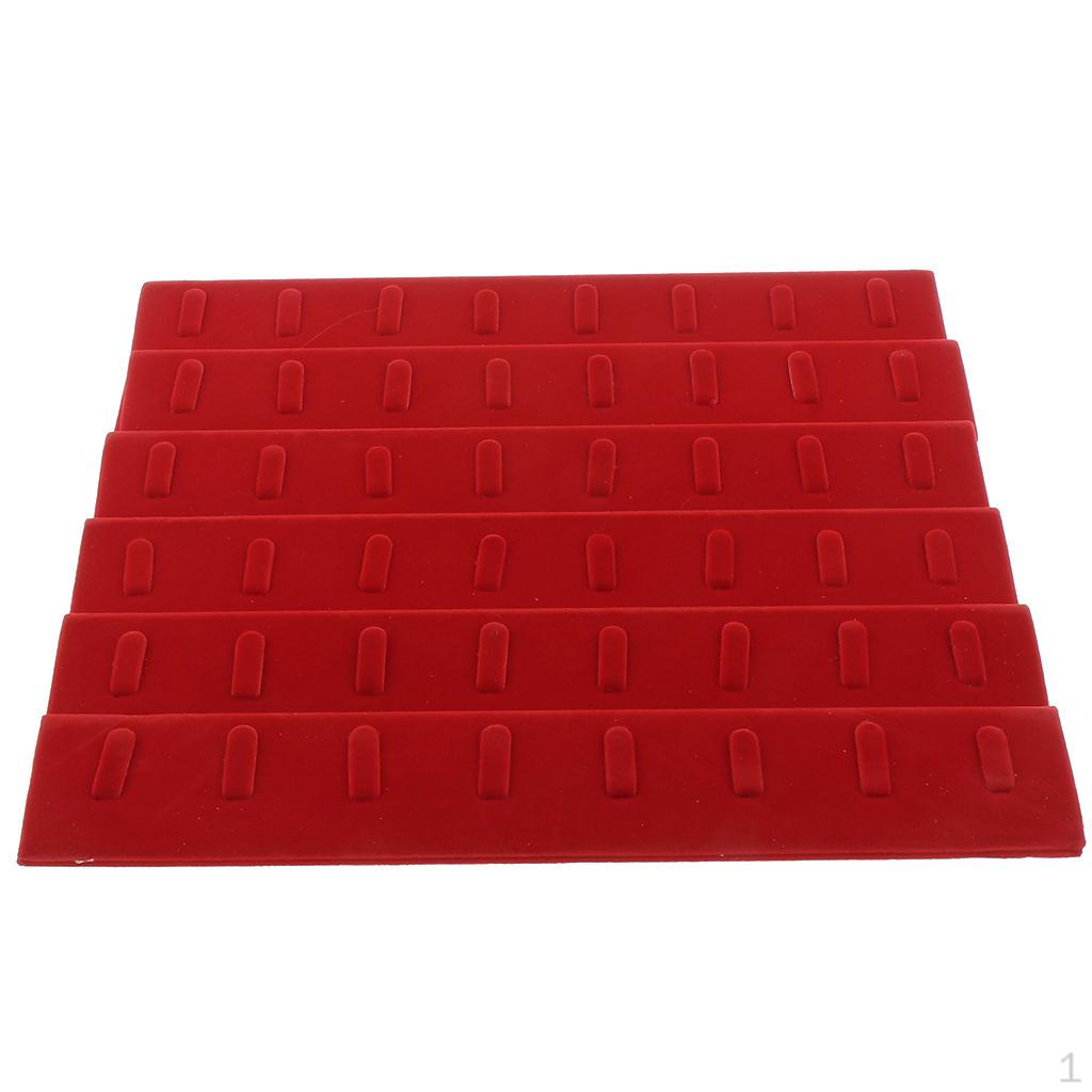 Jewelry Holders Organizers Necklace Pendant Display Stand Tray 48 Slots