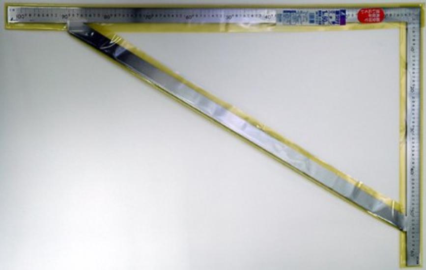 Shinwa Sokutei Bracing Stainless 1m X with 63121 Scale, Steel, 60cm, Graduations,