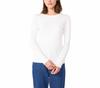 Petit Bateau Crew Neck Long Sleeve A0AKG White S T-Shirt