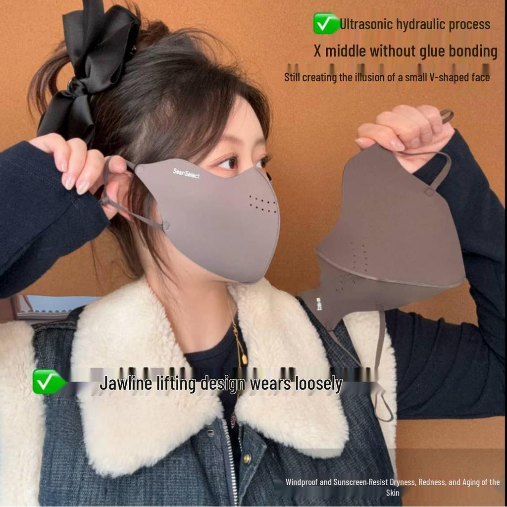 3D Winter Warm Women's Mask: Cold-Proof, UV-Protection, Dustproof Face Cover for Cycling