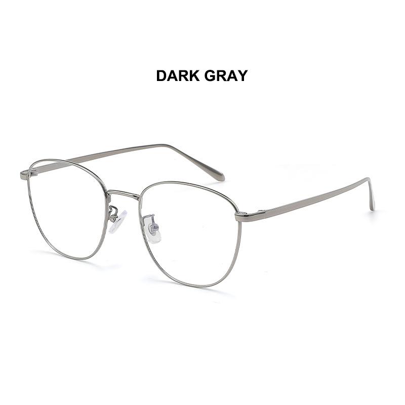 

Ultra-Lightweight Comfortable Titanium Glasses Frame Women s Elegant Eyeglasses Gold-Toned Thin-Rimmed Oversized Eyewear темно-сірий