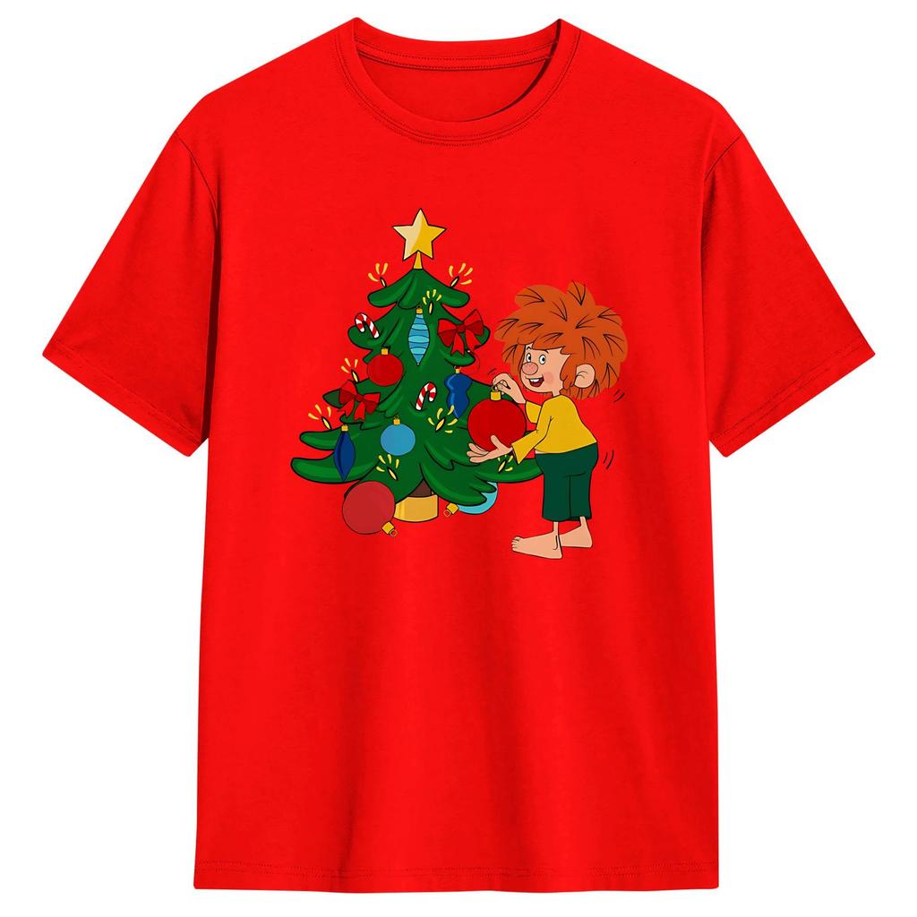 Unisex TShirt PPumuckls T Shirts Trending Summer Tee Shirt YK Funny Pure Cotton Clothing Plus Size XL