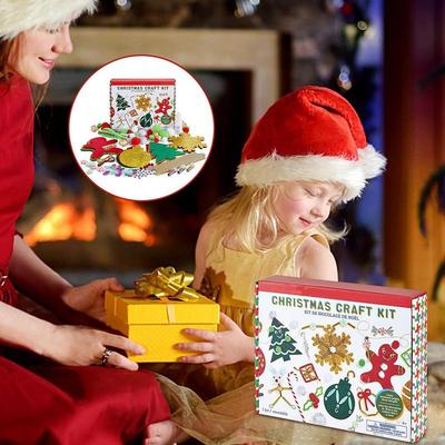 Kids Christmas Crafts Holiday Supplies Hangable Craft For Family Gatherings Celebrations Nights Winter Breaks Home Decorating