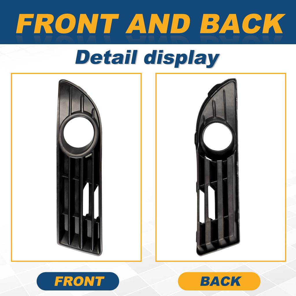 Fog Light Frame Lamp Trim Grill Cover Under Front Bumper For VW POLO 2006-2009 6Q0853665E 6Q0853666E Car Accessories