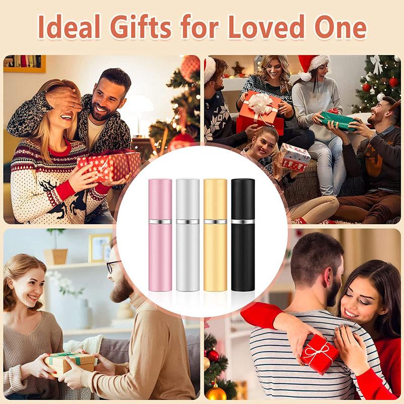 8Pcs/set Perfume Travel Refillable Portable Mini Perfume Atomizer Travel Perfume Bottle Scent Pump Case for Traveling Essentials