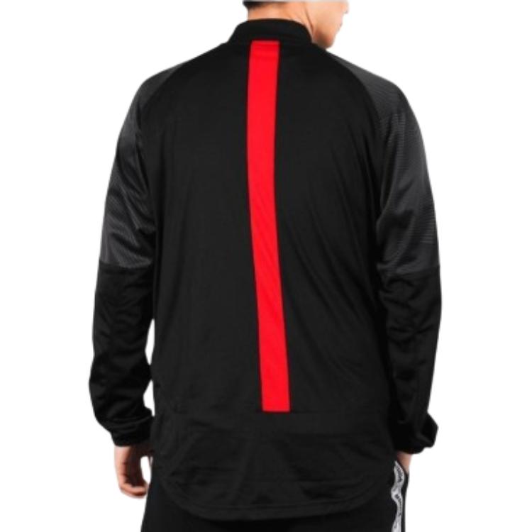 Puma Printed Color-Block Baseball Collar Casual Manchester City Player Jacket Unisex Black