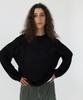 THISISNEVERTHAT Loose Gauge Knit Crew Black