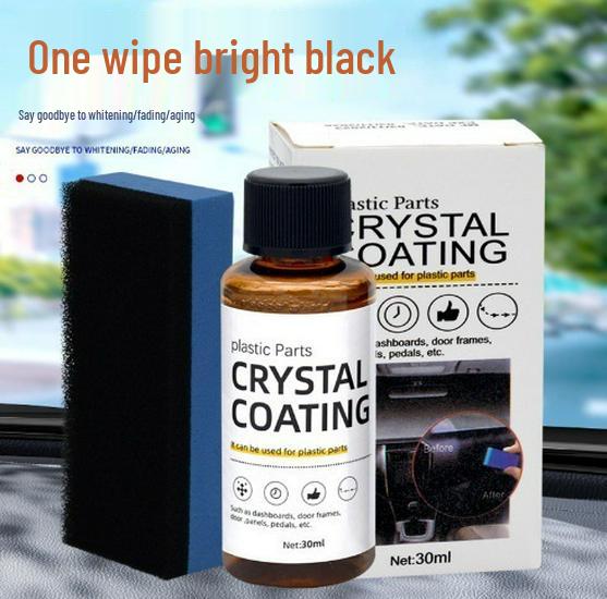 Multifunctional Plastic Restorer for Black Car Bumper & Interior