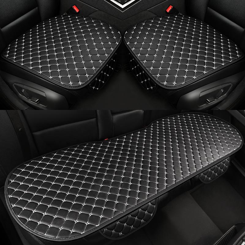 New Car Seat Cushion Universal Comfort Breathable Leather Diamond Grid Single Seat Multi-Pack Universal Vehicle Seat Pad
