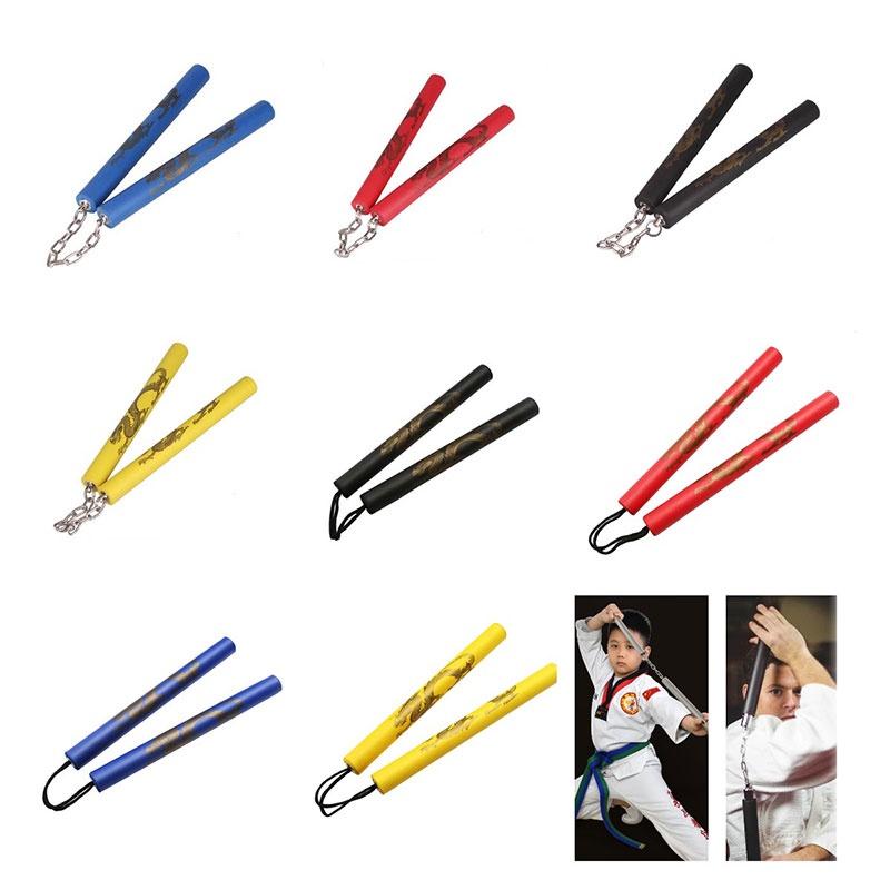 Foam Martial Nunchuck Stick Kid Adult Practice Karate Weapon Toy Fitness Tool