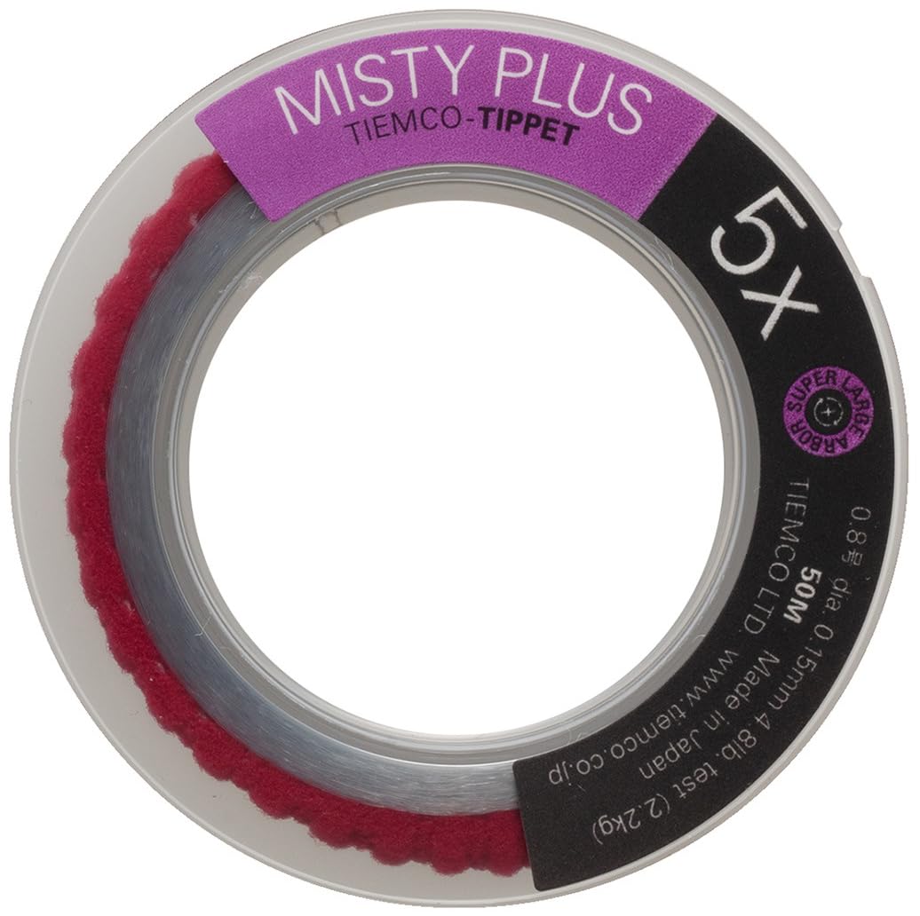 TIEMCO Misty Plus Tippet Stealth Gray 50m 5X