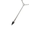 Mysterious Crow Skull Gothic Chain Necklace Metal Adjustable Length Neckchain Unisex Fashion Accessory for Party