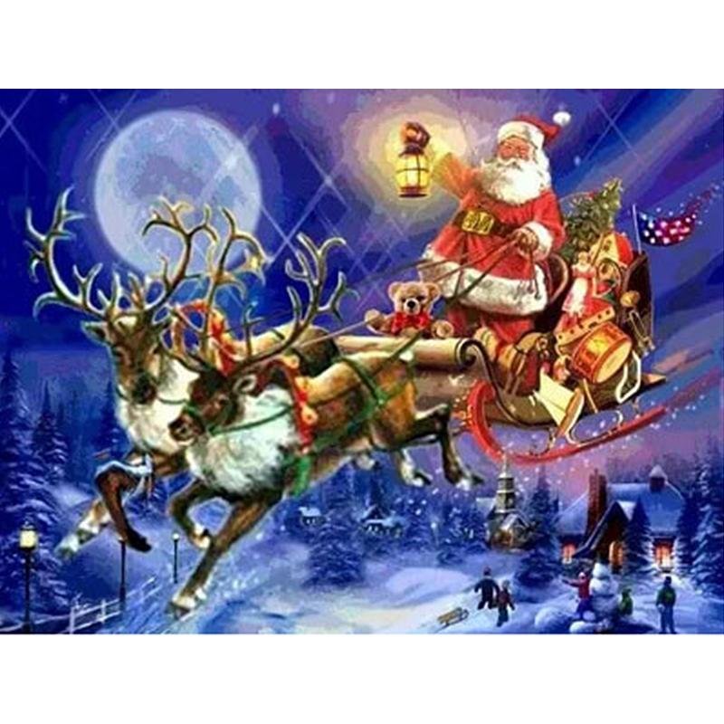 Santa Claus Diamond Embroidery Complete Kit Bedroom Decoration Paintings DIY Diamonds Picture Diamont Painting Tools Mosaic Full