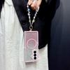 Fashion Glitter Inlaid Diamond Magnetic Phone Case For Samsung Galaxy Z Fold 7 6 5 4 3 Crystal lanyard Shockproof Slim Cover