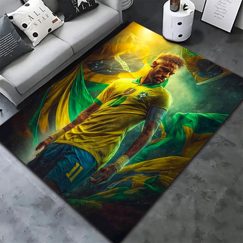 Neymar Carpet Rug for Living Room Bedroom Home Sofa Decoration,Kids play Non-slip Floor Mat