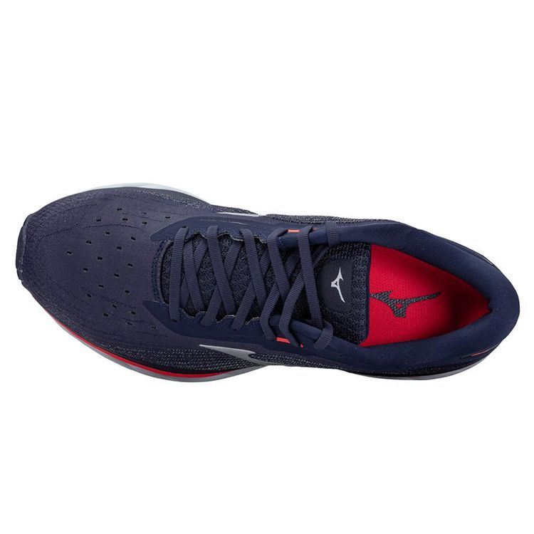 Mizuno Wave Sky 5 Comfortable Shock Absorption Low Top Running Shoes Men Sneaker Blue J1GC210208