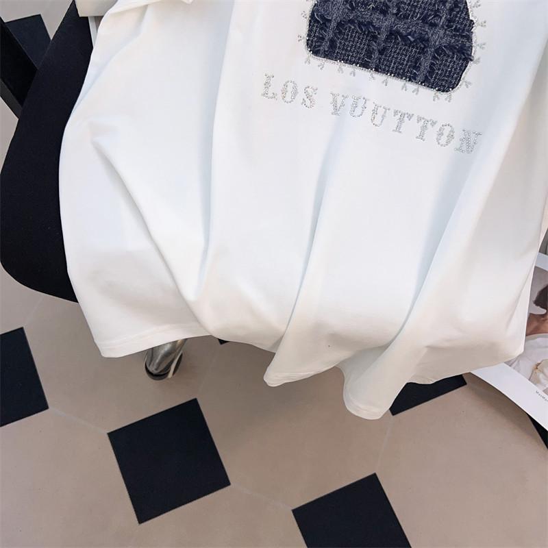 Plus Size Slimming Loose Round Neck Mid-Length Short-Sleeve Women's T-Shirt