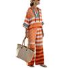 New Spot Women's Star Stripe American Flag Casual Hooded V-Neck Suit Vacation Bohemia