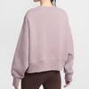 Nike Sportswear Phoenix Fleece Letter Print Fleece Lined Crew Neck Long Sleeved Sweatshirt Women's Light Ore Purple FV7675-226