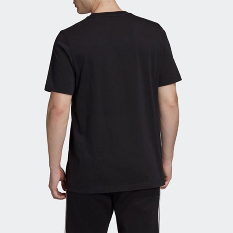 Adidas Originals Clover Heart Print Short Sleeve T-Shirt Men Tops Black GK7166