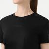 Tanboer Women's Slim Fit Round Neck Logo Print Short Sleeve T-Shirt